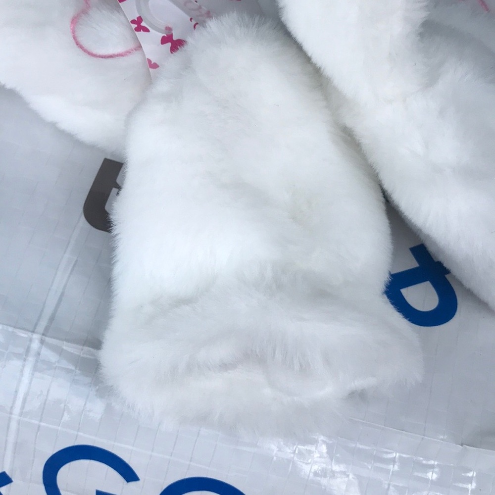 NWT Ava Olivia Faux Fur Rabbit Hat & Mittens Set